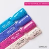 Kép 2/8 - Semilac Top No Wipe - T20  Black Sprinkles 7ml