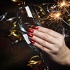 Kép 4/6 - 318 Semilac Uv Hybrid gél lakk Burgundy Red Glitter  7ml