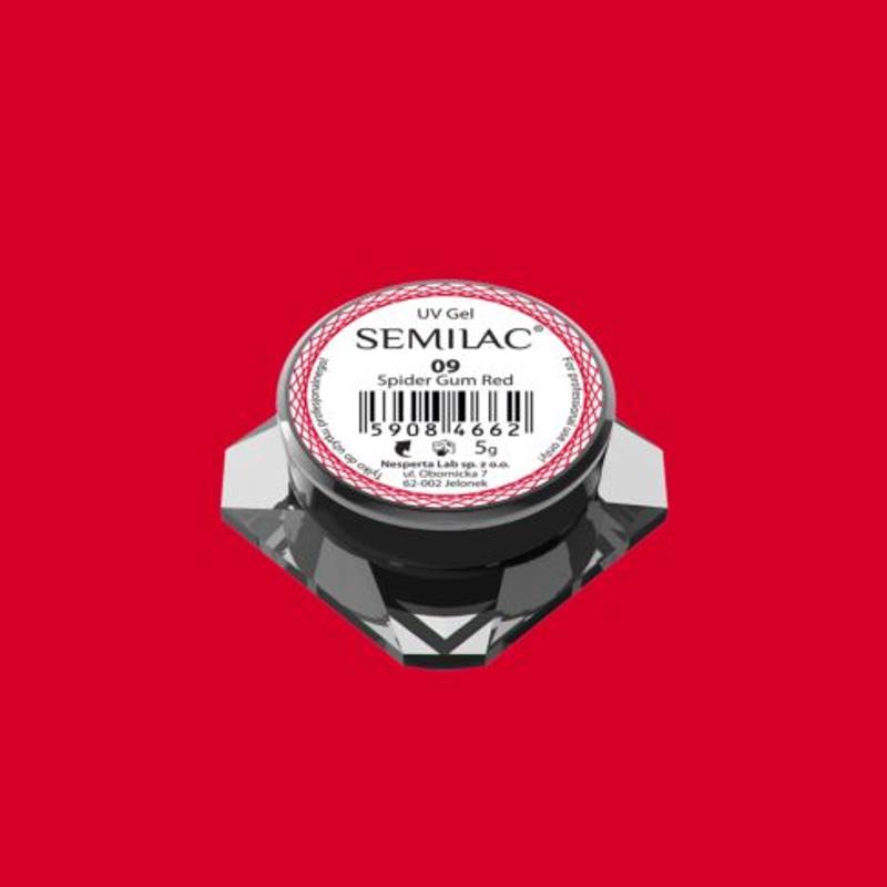 Semilac Spider gél - 09 Red