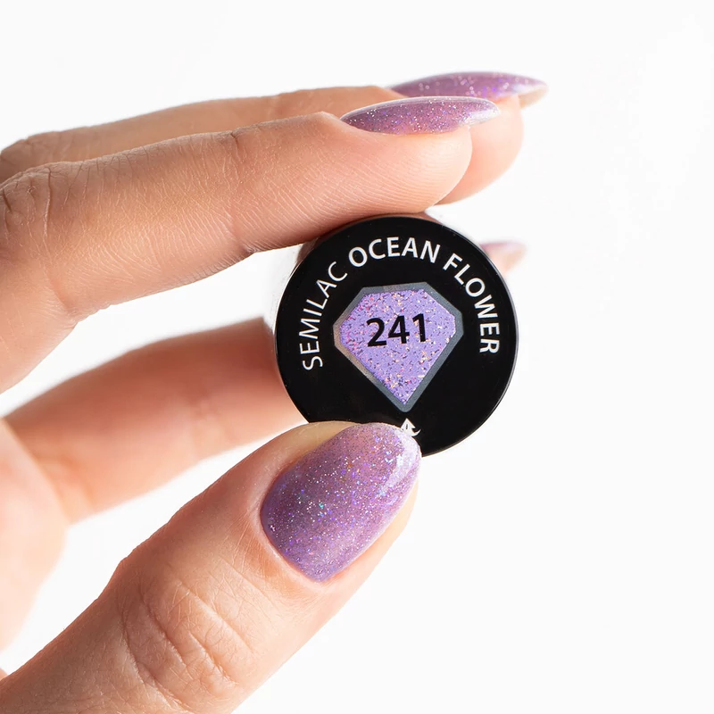 241 Semilac Uv Hybrid gél lakk - Ocean Flower  7ml