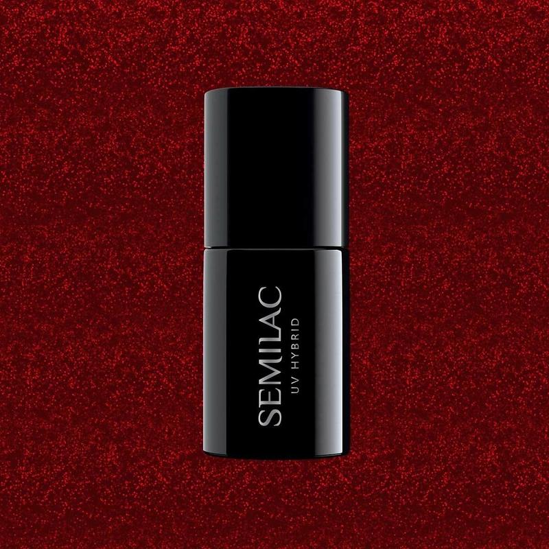 306 Semilac Uv Hybrid gél lakk - Divine Red  7ml