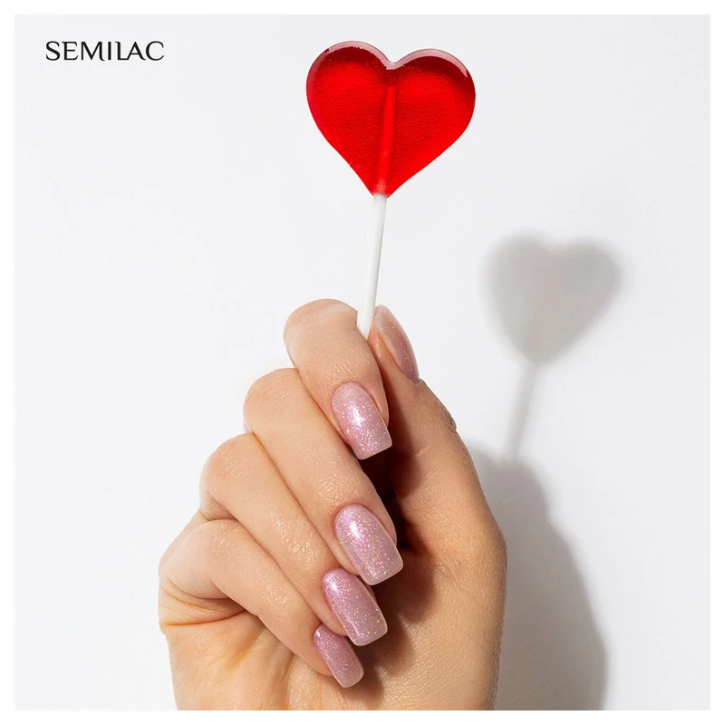 390 Semilac Uv Hybrid gél lakk - SPARK OF BARE LOVE 7 ML