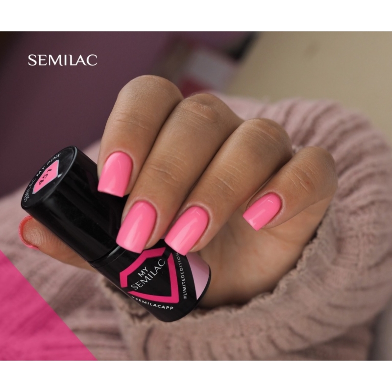451 Semilac Uv Hybrid gél lakk - My Pink  7ml