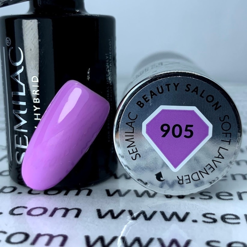 905 Semilac Uv Hybrid gél lakk - Soft Lavender  7ml
