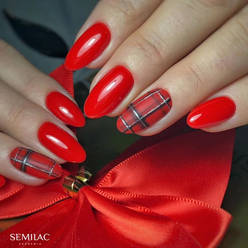 910 Semilac Uv Hybrid gél lakk - Only Red  7ml