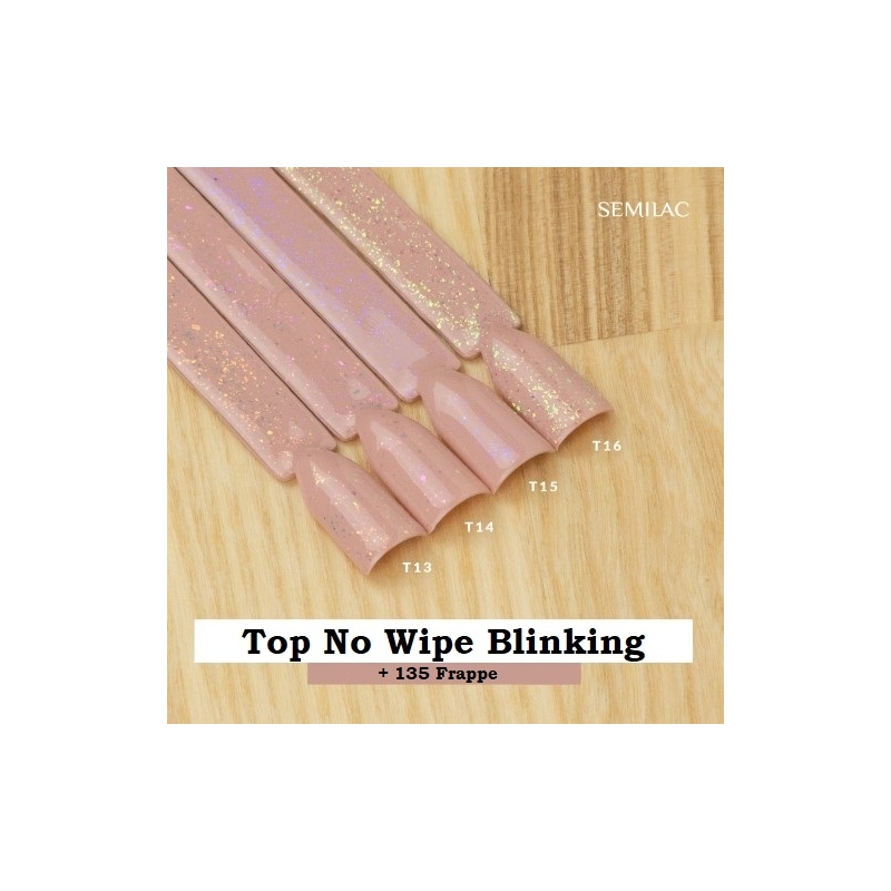 T13 - Top No Wipe Blinking Copper & Gold Flakes 7ml