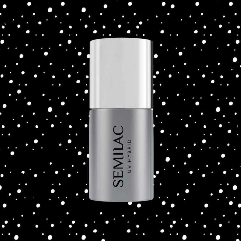 Semilac Top No Wipe - T19  White Sprinkles 7ml