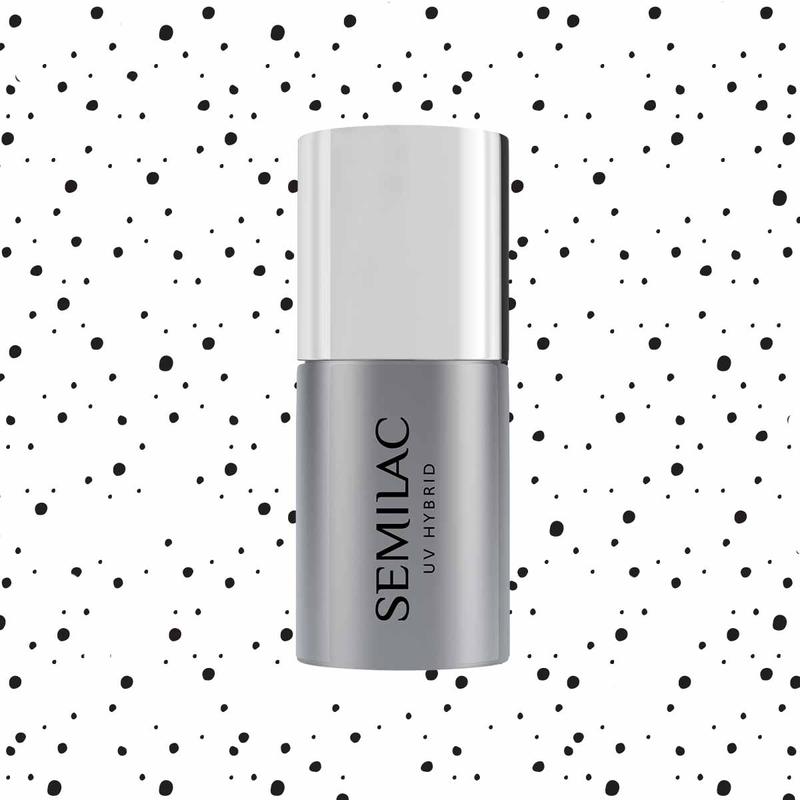 Semilac Top No Wipe - T20  Black Sprinkles 7ml