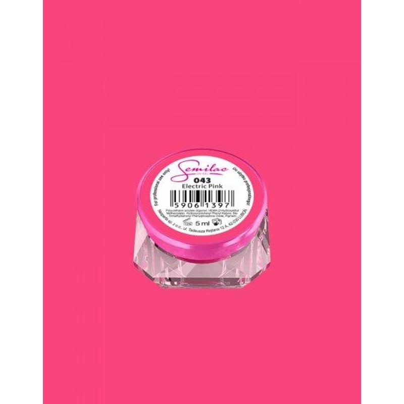 043 Színes Uv Zselé Semilac Electric Pink 5ml