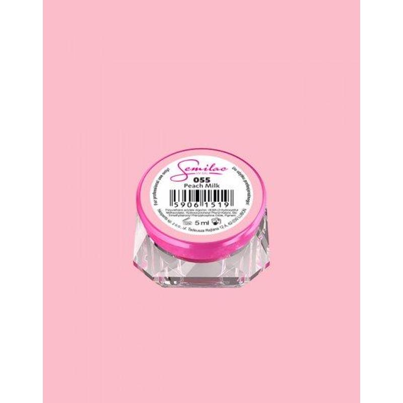 055 Színes Uv Zselé Semilac Peach Milk 5ml