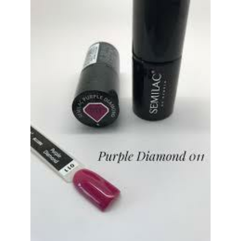 011 Semilac Uv Hybrid gél lakk Purple Diamond 7ml