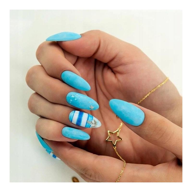 044 Semilac Uv Hybrid gél lakk Intense Blue 7ml