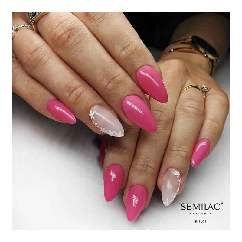 060 Semilac Uv Hybrid gél lakk Bubblegum Pink 7ml
