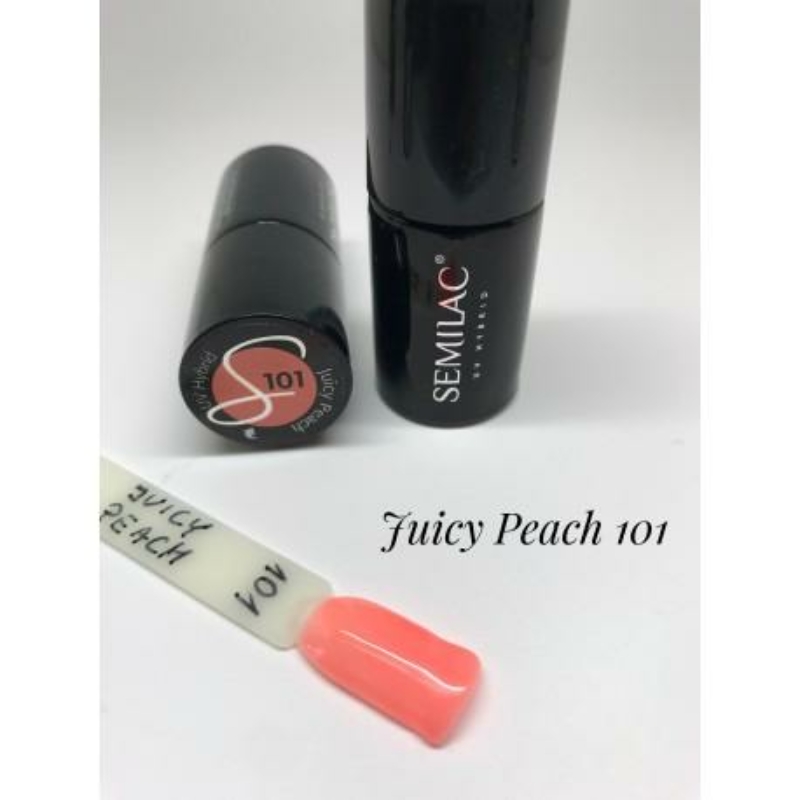 101 Semilac Uv Hybrid gél lakk Juicy Peach 7ml