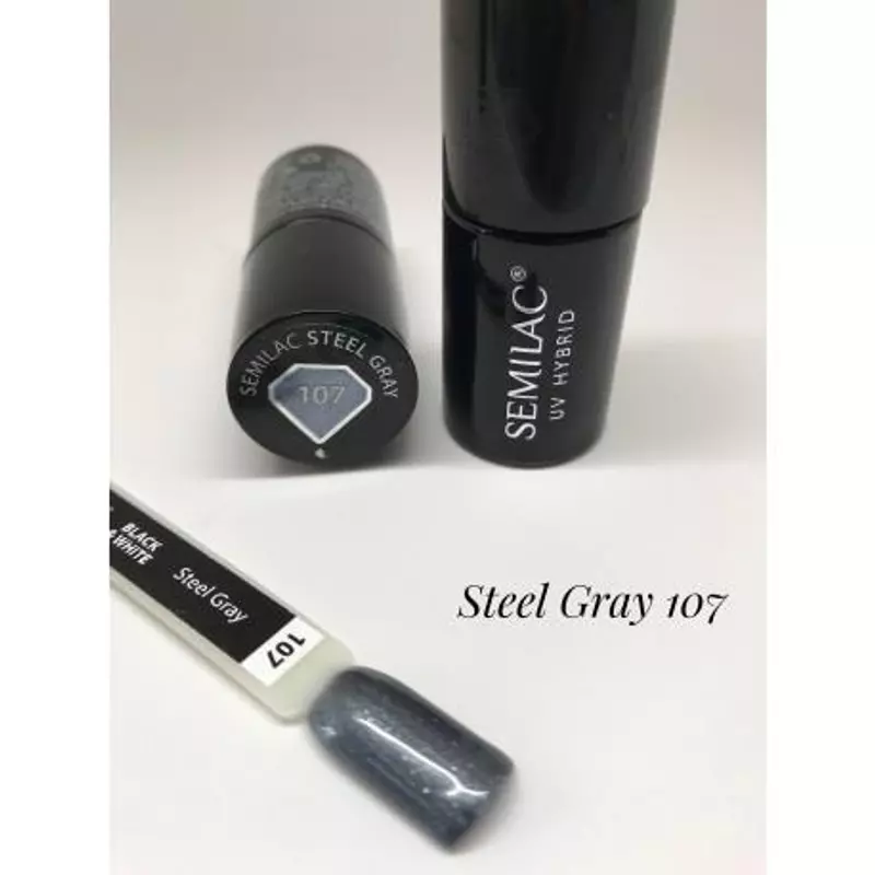107 Színes Uv Zselé Semilac Steel Grey 5ml