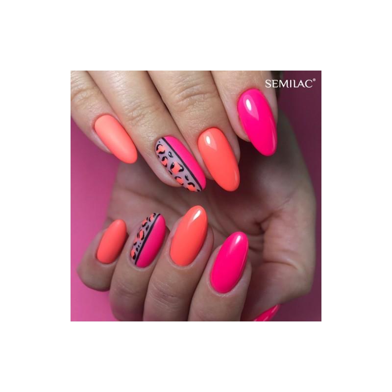 132 Semilac Uv Hybrid gél lakk Orange Lollipop 7ml