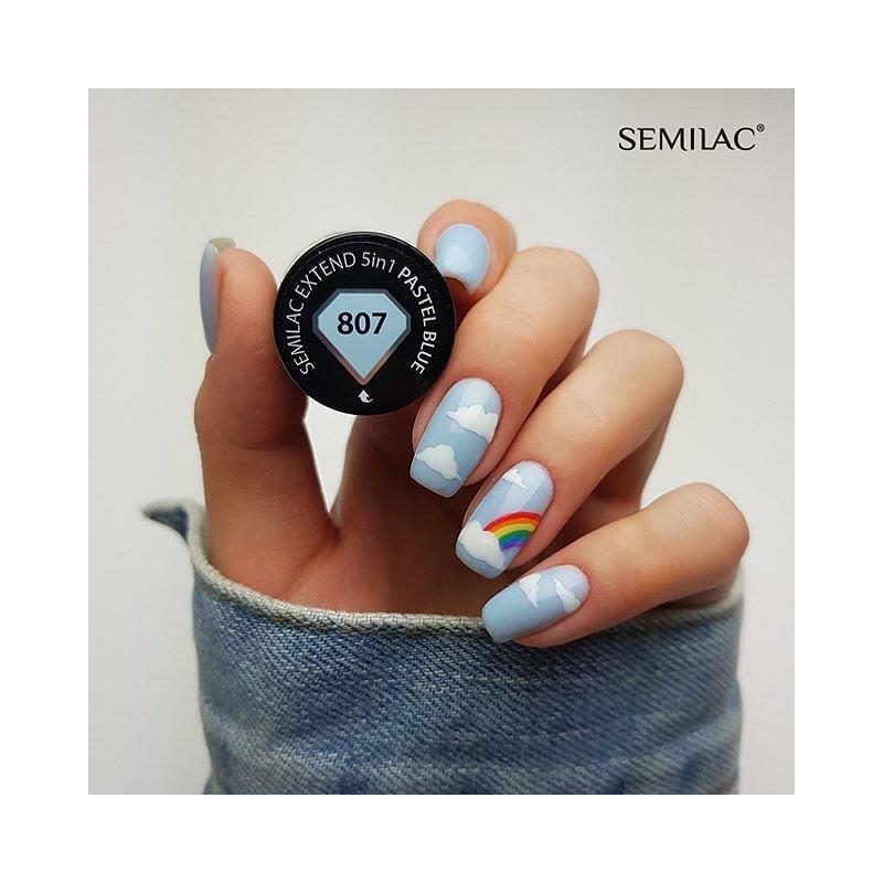 807 Semilac Extend 5in1 - Pastel Blue  7ml