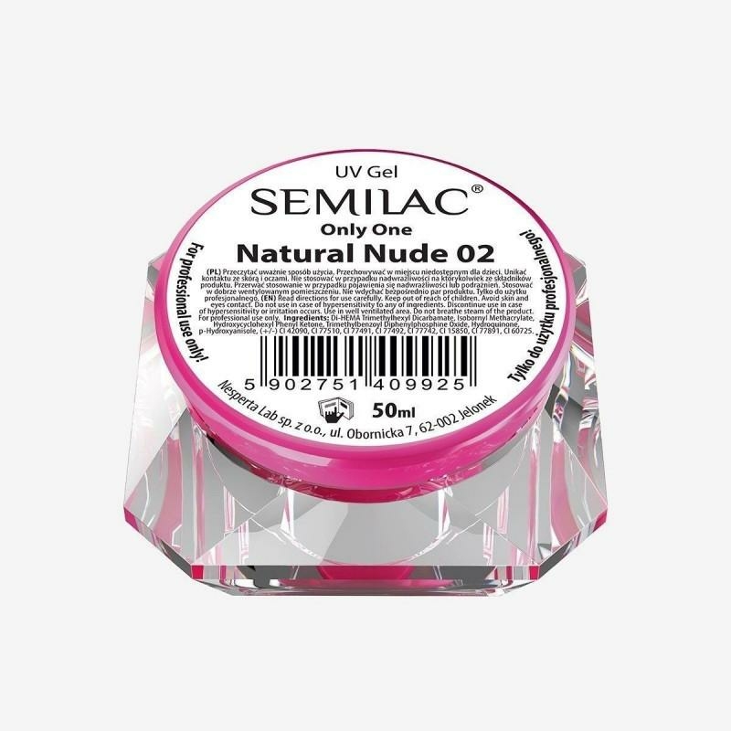 Semilac Uv Építő Zselé Only One Natural Nude 02.  50ml