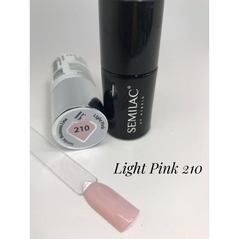 210 Semilac Uv Hybrid gél lakk Business Line Light Pink 7ml