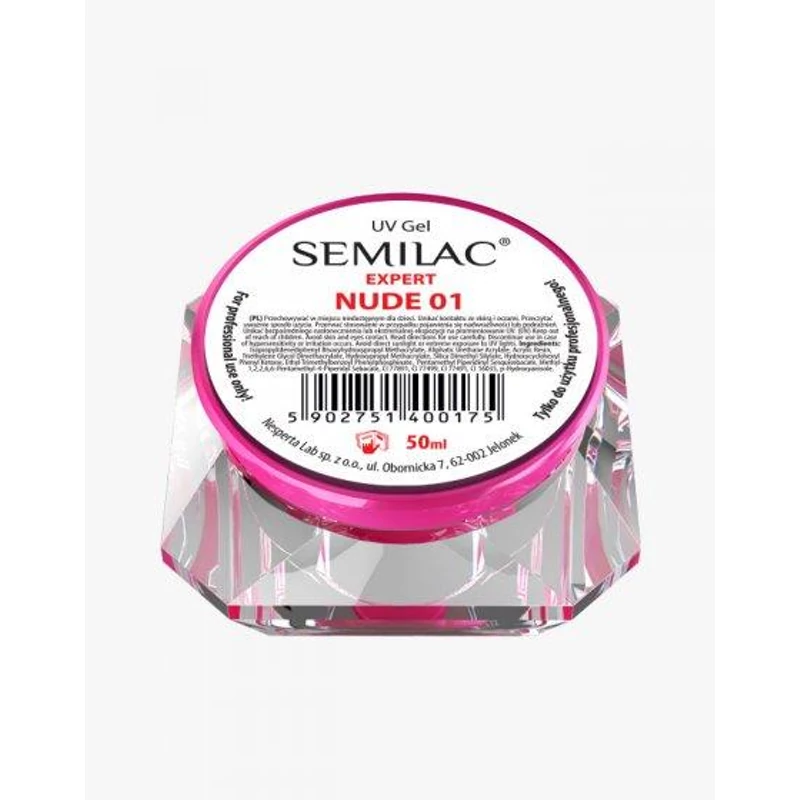 Semilac Uv Építő Zselé Expert Nude 1 50ml