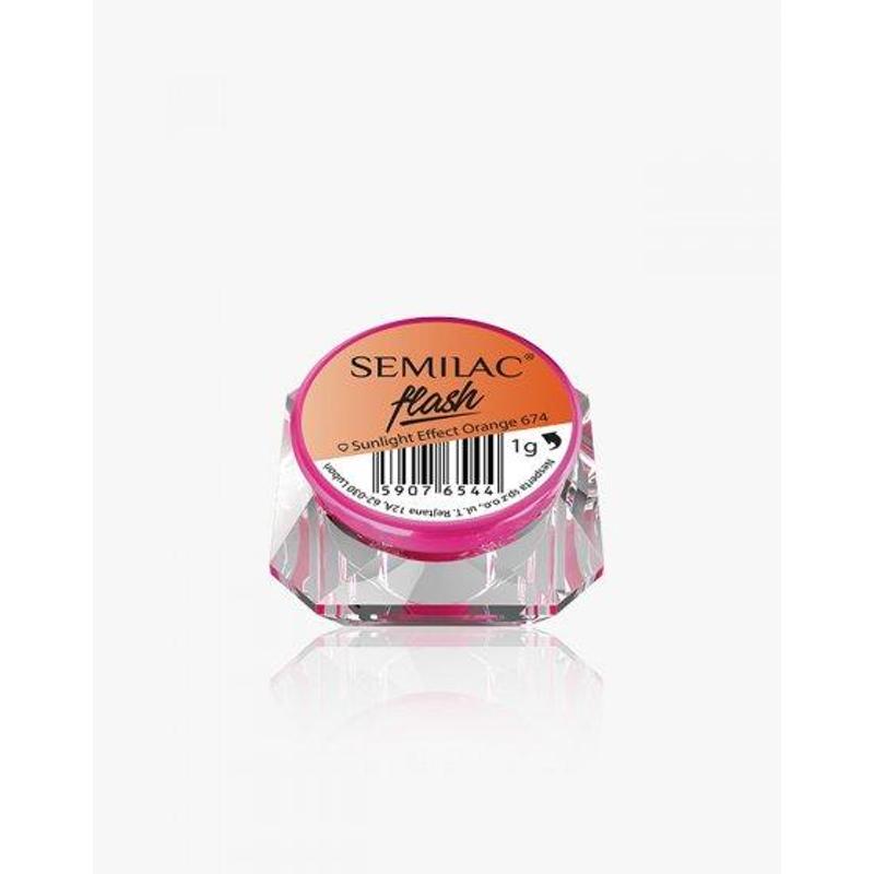 674 Semilac Flash Sunlight Effect Orange