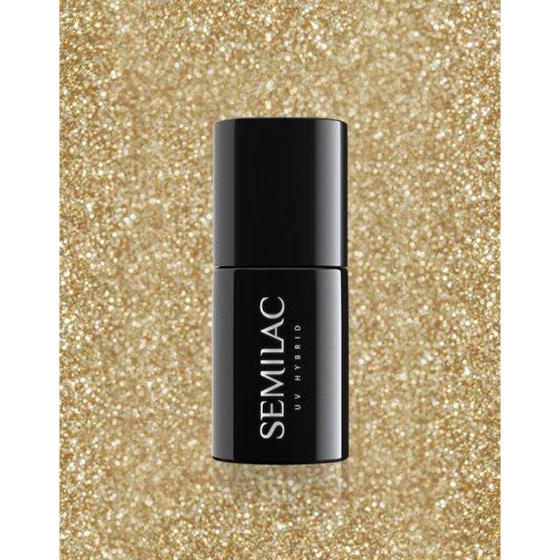 260 Semilac Uv Hybrid gél lakk Platinum Light Gold 7ml