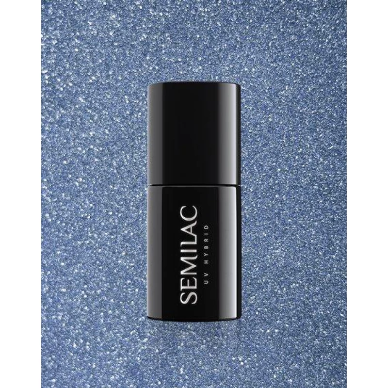 255 Semilac Uv Hybrid gél lakk Platinum Silver Blue 7ml