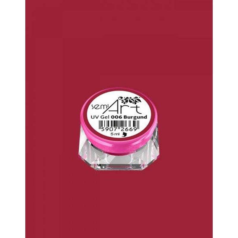 006 Semi Art Uv Díszítő Zselé Burgund 5ml