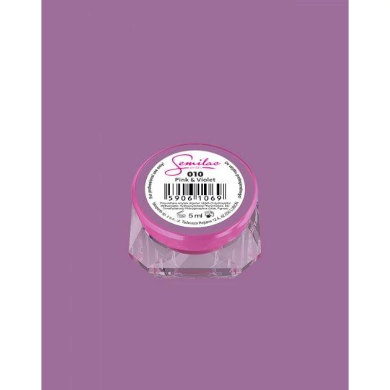 010 Színes Uv Zselé Pink & Violet 5ml
