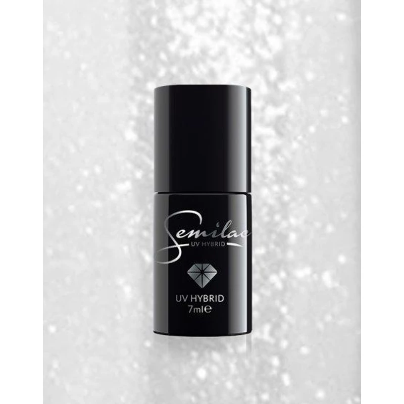 091 Semilac Uv Hybrid gél lakk Glitter Milk 7ml