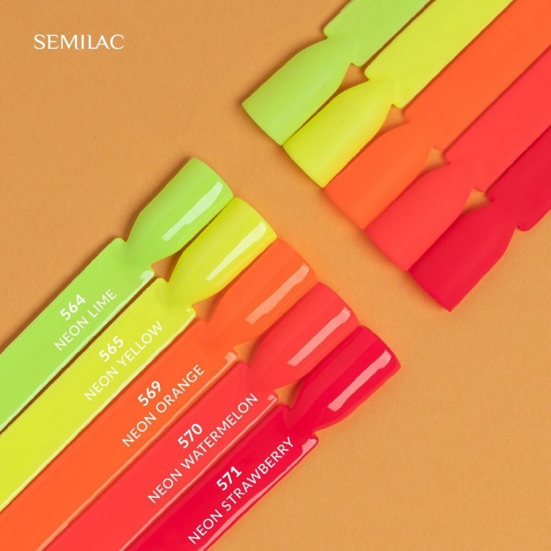 564 Semilac Uv Hybrid gél lakk Neon Lime 7ml