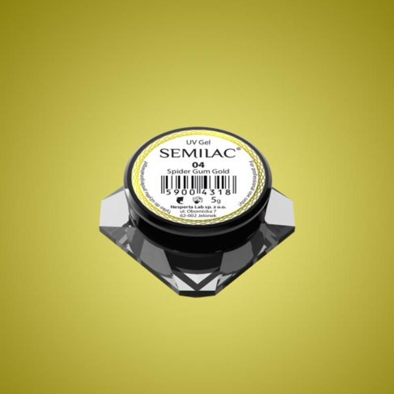 Semilac Spider gél - 04 Gold