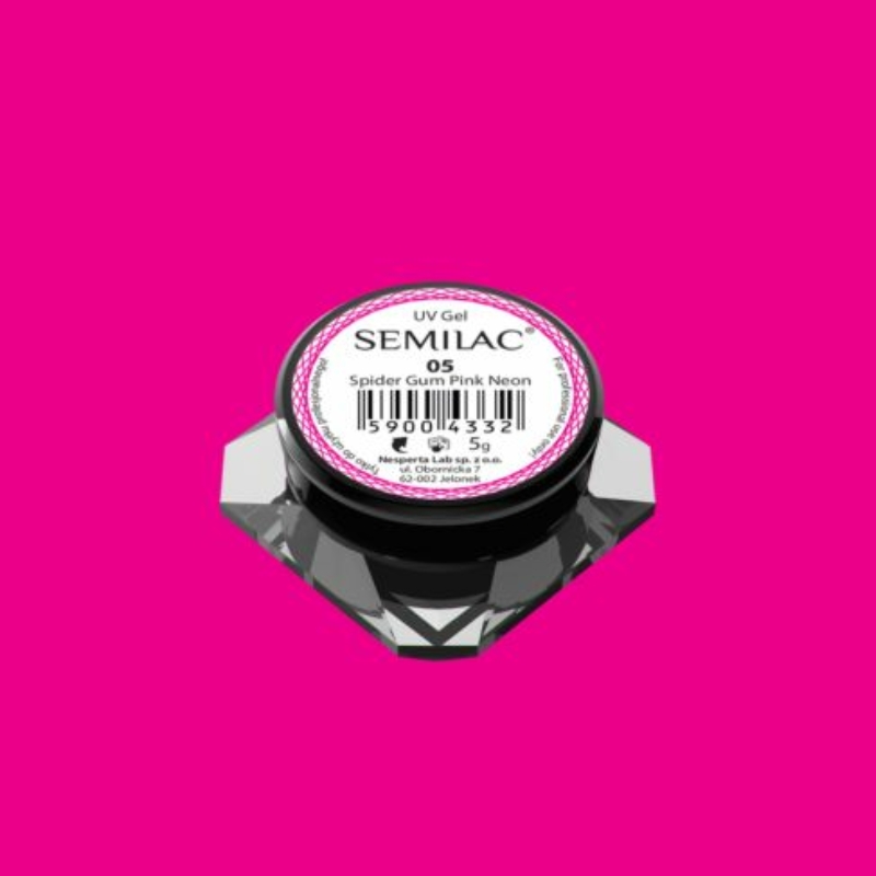 Semilac Spider gél - 05 Neon Pink